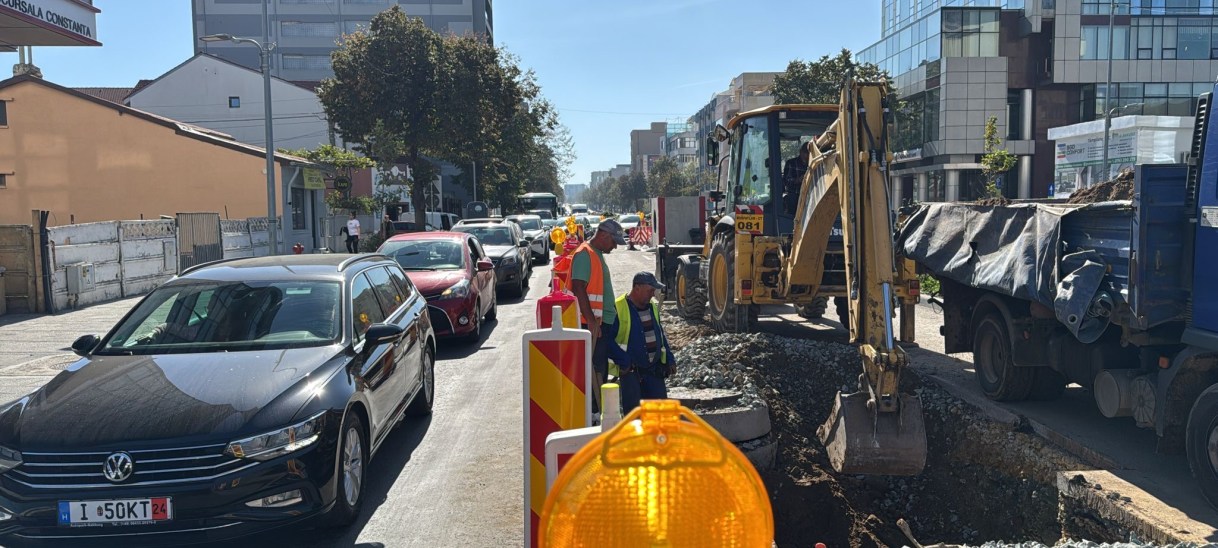 Atenție, lucrări majore în zona intersecției de la&nbsp;Delfinariu!