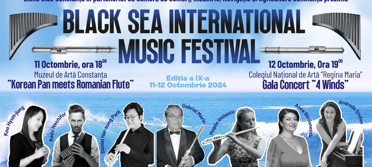 Festivalul Internațional Black Sea Music Constanța – Ediția a IX-a – Valuri de muzică la&nbsp;Constanța!