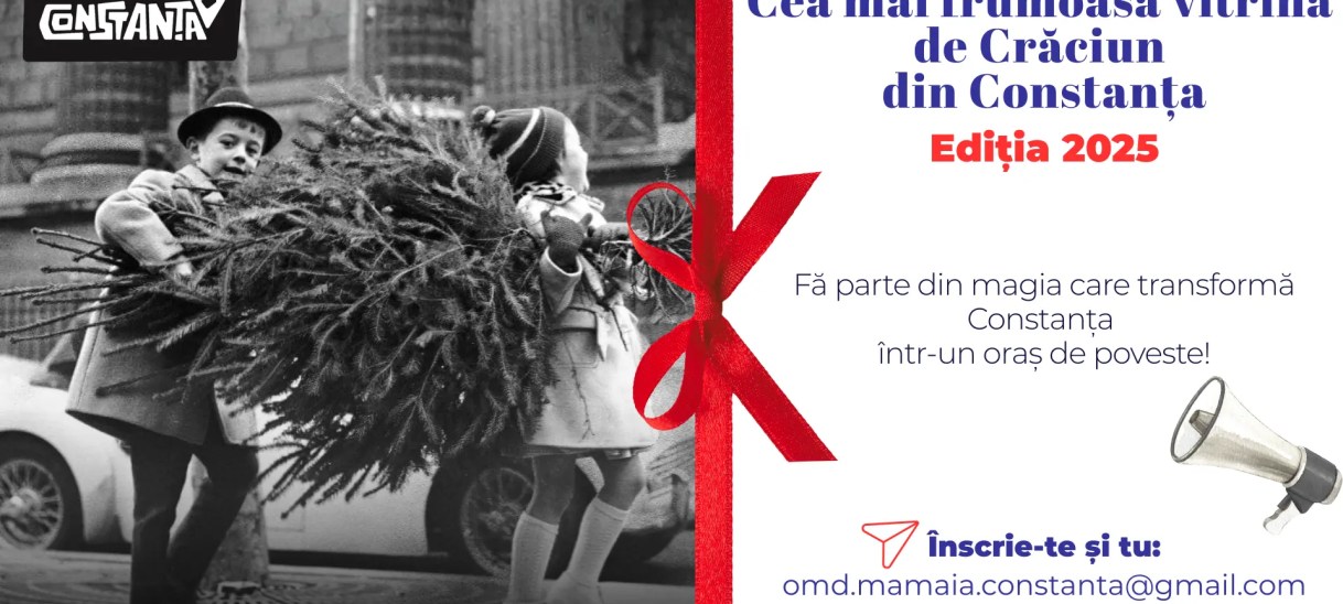 OMD Mamaia-Constanța lansează ediția 2025 a concursului „Cea mai frumoasă vitrină de Crăciun din&nbsp;Constanța”